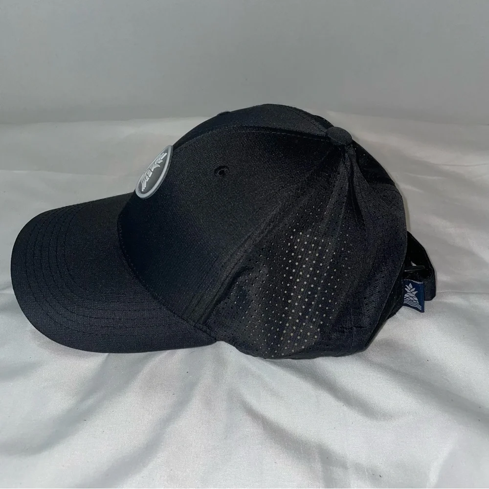 Chubbies Mens Black Performance Hat Pineapple Logo Mesh Back Adjustable Cap‎ NWT